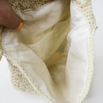 Vintage 90s Cream Crochet Crossbody Purse Photo 6