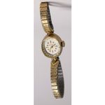 Vintage Longines 10k Gold Women's Gold Tone Hexagonal Face Swiss Made Watch Photo 2
