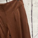 Matilda Jane NWT  Women's  Brown Alice Textured Wide Leg Cropped Pants Size Small . Photo 4