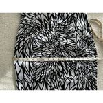 Morgan & Co Black White Halter Mermaid Gown Criss Cross Back Special Occassion S Photo 11