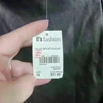 It’s NWT Woman’s Faux Leather Flared Y2K Retro Ballerina Mini Skirt Plus Size 3X Black Photo 6