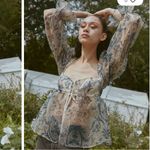 Urban Outfitters  Lost in Thought Sheer Blouse Photo 1