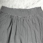 Ny Collection Black White Striped Skirt w/ Embroidered Hem | Size 6 Photo 9