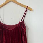 Reformation  Red Velvet Ariana Midi Dress Photo 8