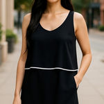 Annalee + Hope NWT  Layer Ruffles Mini Dress Black XL Photo 0