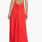 STAUD NWOT  Julius halter thigh slit red rose Maxi Dress sz S Photo 1