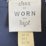 Anthropologie Seen Worn Kept Vega Pleated Star Print Illusion Sleeve Size 6 Photo 3