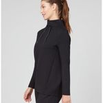 Spanx  AirEssentials Got-Ya-Covered Black Mock Neck Long Sleeve Pullover Top Sz M Photo 1