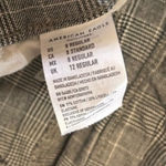 American Eagle  Outfitters Women's Gray Plaid Pants Photo 3