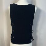 Silence + Noise Urban Outfitters Large Textured V Neck Top Grunge Criss Cross Photo 1