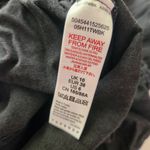 Topshop  Washed Black Denim Puff Long Sleeve Cropped Top Size 6 NWT Photo 5