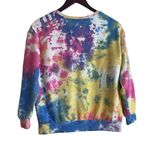 SheIn Women Sweatshirt XS Colorful Rainbow Cotton California Graphic Cozy Comfy Vacay Photo 2