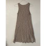 Caution to the Wind Ribbed Button Front Dress Medium β Sleeveless A-Line Casual Photo 1