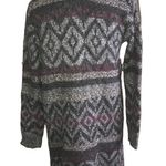 Universal Threads UNIVERSAL THREAD GRAY MULTICOLOR BOHO AZTEC CARDIGAN SMALL Photo 1