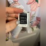 SheIn Silky Button Up Pink All Over Print Floral Collared Blouse Size Small Photo 7