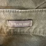 Point Sur Womens Olive Green Wide Leg Crop Size 28 Petite Cotton Modal Spandex Photo 4