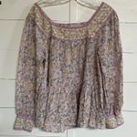 American Eagle AMERICAN‎ EAGLE Women Purple Long-Sleeve Square Neck Peasant Blouse - XS NWOT Photo 6