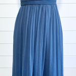 J.Crew Strapless Chiffon Juliet Dress Blue Size 8, SHEEL 100%Silk Photo 0