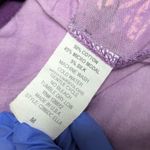 Vintage Y2K Crash and Burn Bling Studded Burnout Tee Shirt Tunic Tank Top Sheer Purple Size M Photo 4