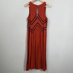 Maeve  Anthropologie Desert Embroidered Jumpsuit Women's 2 Orange Wide Leg Crop Photo 12