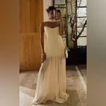 Show Me Your Mumu  Dalia Maxi Dress size Large Butter Yellow with scarf Photo 2