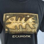 Black T Shirt Ecuador Gold Size M Photo 1