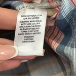 Caslon | Blue Nichole Plaid Stretch Multi Colored Shorts Size M Photo 6