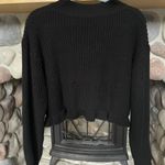 SheIn Black Cropped Sweater Photo 0
