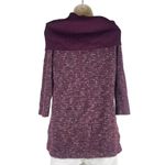 St. John Boucle Knit Tweed Metallic Tunic Sweater Red Size 0P Photo 4