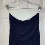 Active USA  Navy Blue Strapless Stretch Jumpsuit size L Photo 3