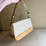 Coach  Signature Shoulder Bag White and Tan  Photo 5