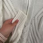 North Crest White Cable Knit Quarter Zip Pullover Sweater Women's Size XL / 18 Photo 1