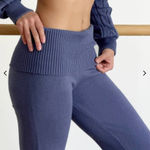 Florence by Mills Grisaille Barre Foldover Wide Leg Pant Purple Size L Photo 0