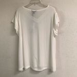 Buffalo David Bitton  cream V-neck blouse NWT L Photo 1