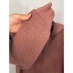 Victoria's Secret PINK Sherpa Fleece Quarter Zip Pullover Sweatshirt Cropped M Size M Photo 2
