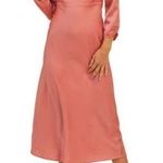 Lush Clothing COWL NECK LONG SLEEVE MIDI DRESS IN MAUVE WOODS Photo 0