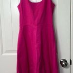 J.Crew NWOT women’s bright hot pink sleeveless zip flowy skirt mini dress summer Photo 0