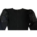 VTG 60’s 70’s Pat Sandler 8 10 Dress Black Sweater Santana Knit Midi Stretch Photo 5