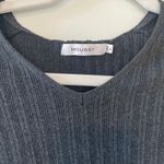 Women’s Moussy Long Sleeve Ribbed Sweater Dress Size Free Charcoal Gray Photo 1