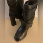 Vince Camuto women black leather platform Coliana heel boots Size 8 Photo 9