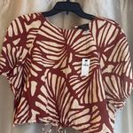 Banana Republic  linen blend tied hem top Photo 2