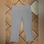 Jones New York  Black and White Striped cropped pants size 16 Photo 1