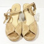 Paul Green  Tan Carlyle Suede Block Heel Sandal Ankle Strap US Size 8 Photo 1