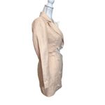 Significant Other Glider Blazer Dress Women’s Size 4 Peach Cream Cut Out Linen M Orange Photo 6