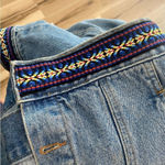 Adriana Sport Women's Medium Blue Denim Jacket Embroidered Details Blue Photo 5