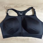 Xersion  Medium Support Black 3X Sports‎ Bra Racerback Front Closure Full Figure Photo 2