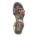 Spring Step L'Artiste by  Leilanie Sandals Womens 38 US 7.5–8 Floral Leather Heel Photo 1