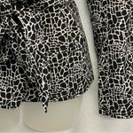 Le Suit  Black and White Patterned Blazer Photo 2