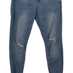 Aeropostale  Distressed Skinny Denim Jeans Womens 6 Short Blue Raw Hem‎ Low Rise Photo 0