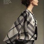 Talbots cape black & gray Angora & Wool mix size small / medium Photo 1